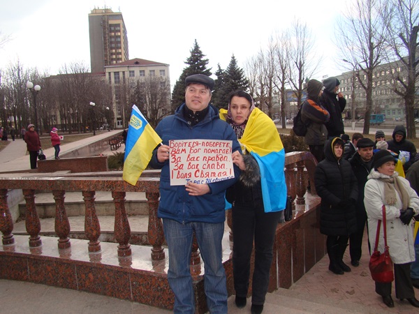 События 9 марта в Луганске (фоторепортаж)